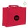 XXL Jumbo-Tasche Non-Woven mit breitem Boden 60x45x20 cm - rot - bedruckt