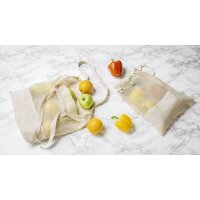 Veggie Bag - Format 30x40 cm - Bio-Baumwolle - naturfarben