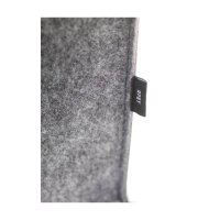 1er Flaschentasche - Format 14+0,5x42 cm - RPET-Filz - grau