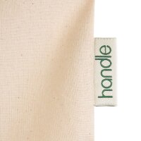 Bio-Baumwolltasche - Format 38x42 cm - lange Griffe - naturfarben