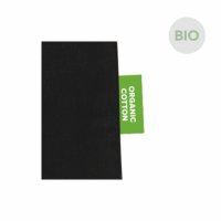 Eco-Shopper - Format 45+13x33 cm - Bio-Baumwolle - Boden-/Seitenfalte - schwarz