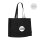 Eco-Shopper - Format 45+13x33 cm - Bio-Baumwolle - Boden-/Seitenfalte - schwarz bedruckt