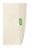 Bio-Canvas-Tasche - Format 35x42+13 cm mit Bodenfalte, kurzen und langen Henkeln - naturfarben