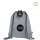 RPET-Filz Rucksack - Format 36x42 cm - grau - bedruckt mit Logo
