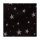 Weihnachtstasche - Format 18+07x24 cm - VPE 250 Stück - Sterne schwarz / silber - Papierkordeln