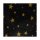 Weihnachtliche Papiertaschen in schwarz mit goldenen Sternen mit Papierkordeln - Format 24x10x31 cm - Nahaufnahme