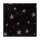 Weihnachtliche Papiertaschen in schwarz mit goldenen Sternen mit Papierkordeln - Format 36x12x41 cm - Motiv Nahaufnahme