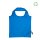 Faltbare RPET-Tasche - Format 42x38 cm - Erdbeerform - hellblau - entfaltet