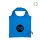 Faltbare RPET-Tasche - Format 42x38 cm - Erdbeerform - hellblau - bedruckt