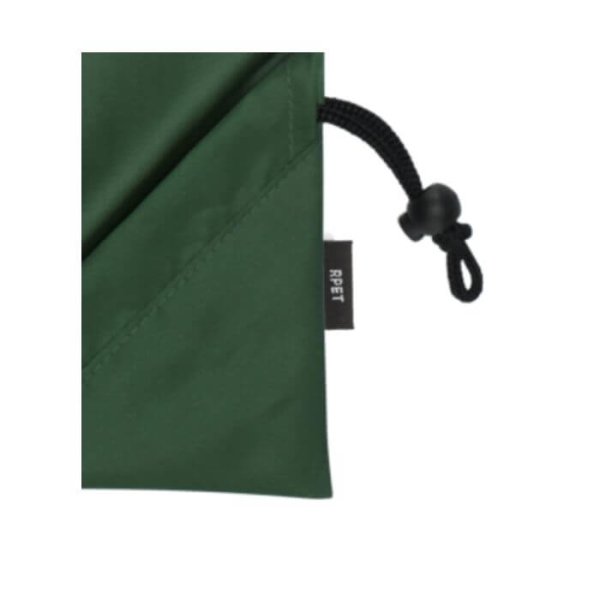 Faltbare RPET-Tasche - 42x38 cm - Erdbeerform - grün