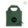 Faltbare RPET-Tasche - Format 42x38 cm - Erdbeerform - grün - bedruckt
