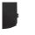 RPET-Filztragetasche - Format 45+14x33 cm - lange Griffe und Druckknopf - schwarz