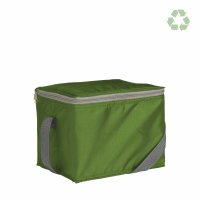Kühltasche RPET (recycelte PET-Flaschen) - Format 19,5+14,5x14 cm - grün