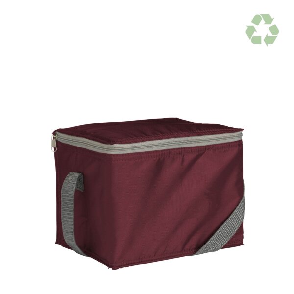 Kühltasche RPET (recycelte PET-Flaschen) - Format 19,5+14,5x14 cm - rot