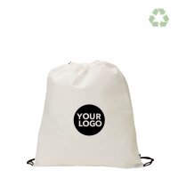 RPET Non-Woven-Rucksack - Format 37x41 cm - Tragekordeln...