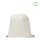 RPET Non-Woven-Rucksack - Format 37x41 cm - Tragekordeln - weiß