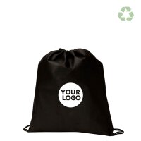 RPET Non-Woven-Rucksack - Format 37x41 cm - Tragekordeln...
