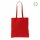 Recycling-Stofftasche - Format 38x42 cm - recyceltes Baumwolle & Polyester - rot