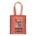 Recycling-Stofftasche - Format 38x42 cm - recyceltes Baumwolle & Polyester - rot - bedruckt