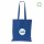 Recycling-Stofftasche - Format 38x42 cm - recyceltes Baumwolle & Polyester - blau - bedruckt