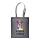 Recycling-Stofftasche - Format 38x42 cm - recyceltes Baumwolle & Polyester - blau - bedruckt