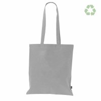Recycling-Stofftasche - Format 38x42 cm - recyceltes Baumwolle & Polyester - grau