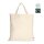 Bio-FAIRTRADE-Baumwolltasche - Format 38x42 cm - kurze Griffe - natur