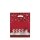Plastiktasche mit Weihnachtsmotiv 38x45+5 cm (rot/silber)