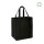 RPET-Non-Woventasche 33+25x38 cm - breite Bodenfalte - schwarz