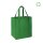 RPET-Non-Woventasche 33+25x38 cm - breite Bodenfalte - grün