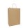 Papiertragetasche mit Papierkordeln - 22+10x28 cm - braun