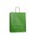 Papiertragetasche - Format 18+08x22 cm - Papierkordel braun - 90 g/m² - VPE 300 Stück - grün