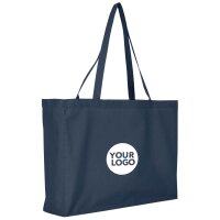 XL-Baumwolltasche - Format 48+12x36 cm - Boden- &...