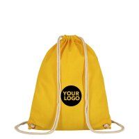Baumwollrucksack - Format 38x46 cm - Tragekordeln -...