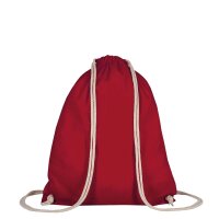 Baumwollrucksack - Format 38x46 cm - Tragekordeln -...