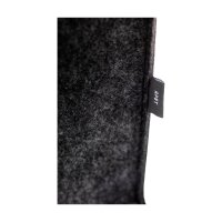 1er Flaschentasche - Format 14+0,5x42 cm - RPET-Filz - schwarz