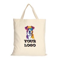 Bedruckte Baumwolltasche - Format 38x42 cm - kurze Henkel...