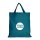 Bedruckte Baumwolltasche - Format 38x42 cm - kurze Henkel - petrol