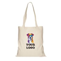 Bedruckte Baumwolltasche - Format 38x42 cm - lange Henkel...