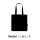 Neutral® Einkaufs-Stofftasche - Format 38x42 cm - 120/m² - schwarz - lange Griffe