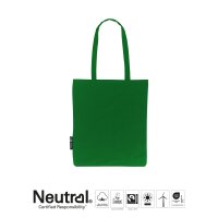 Neutral® Einkaufs-Stofftasche - Format 38x42 cm - 120/m² - hellgrün - lange Griffe
