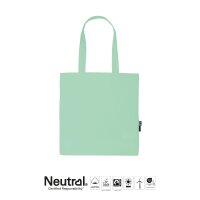 Neutral® Einkaufs-Stofftasche - Format 38x42 cm - 120/m² - mint - lange Griffe