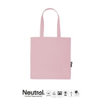 Neutral® Einkaufs-Stofftasche - Format 38x42 cm - 120/m² - pink - lange Griffe