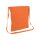 Baumwolltasche mit einer langen Umhängeschlaufe / Henkel - Format 34x40 cm - orange