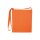 Baumwolltasche - Format 34x40 cm - lange Umhängeschlaufe - orange