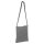 Baumwolltasche mit einer langen Umhängeschlaufe / Henkel - Format 34x40 cm - grau mit hängenden Henkel