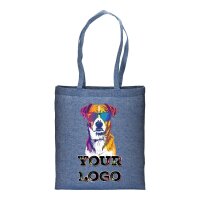 Bedruckte  Recycling-Stofftasche - 38x42 cm -190gm²...