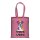 Bedruckte  Recycling-Stofftasche - 38x42 cm -190gm² recycelte Baumwolle - melange rosa