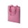 Recycling-Stofftasche - Format 38x42 cm - recyceltes Baumwolle & Polyester - rosa - Label