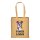 Recycling-Stofftasche - Format 38x42 cm - recyceltes Baumwolle & Polyester - schwarz - gelb